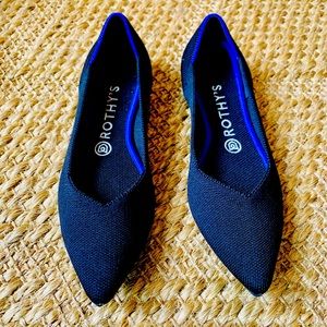 Rothy’s - The Point - Black Solid - Size 8